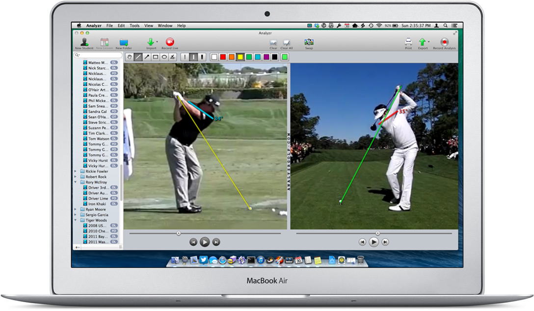 golf swing analysis software for mac free